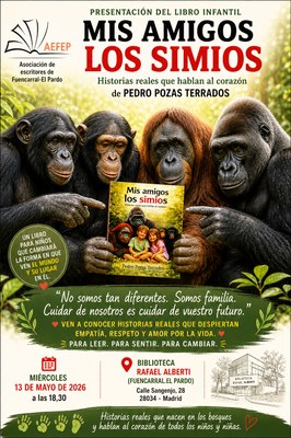 Presentación libro infantil "Mis amigos los simios"
