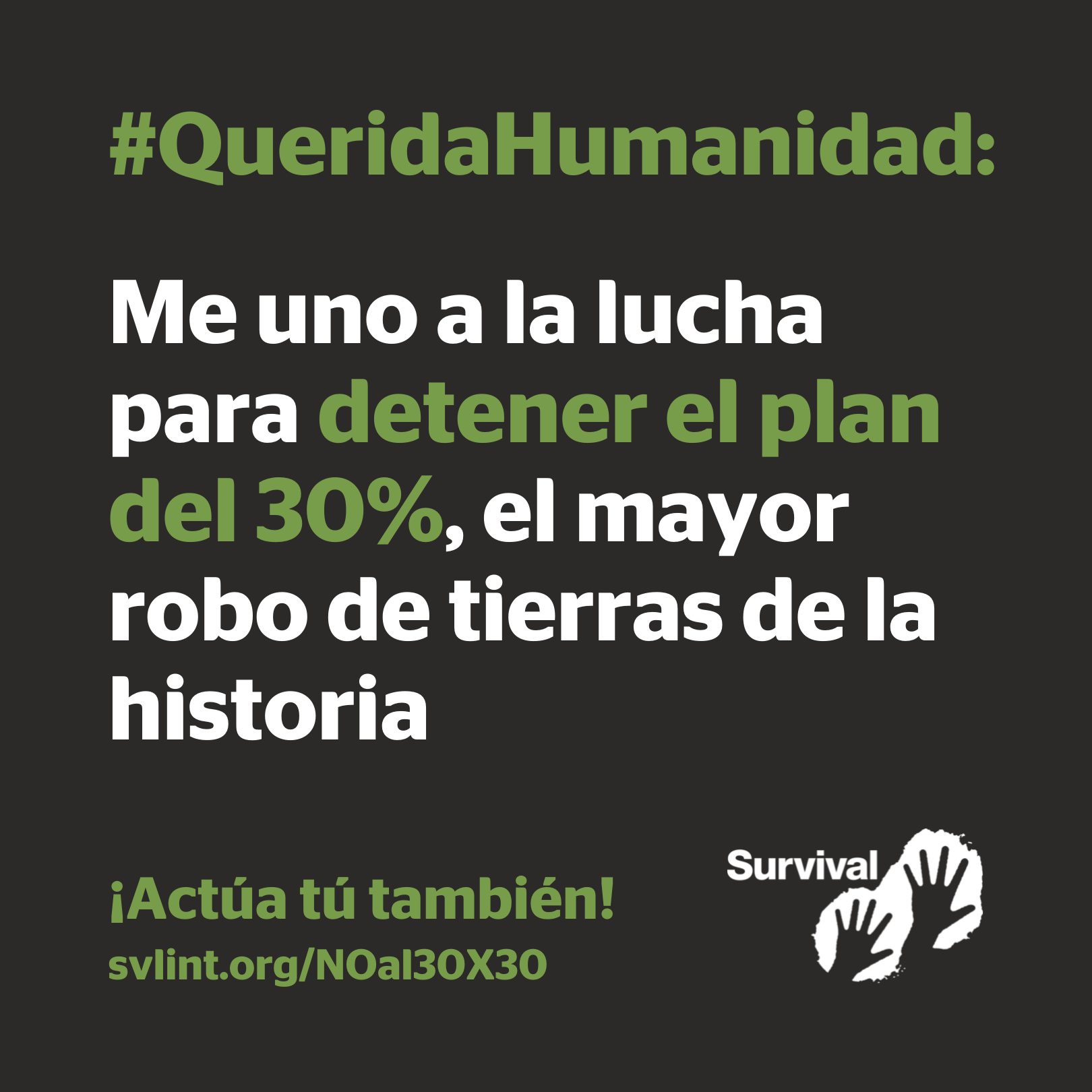 Proyecto Gran Simio se une a la campaña de Survival "Día de la Diversidad Humana"